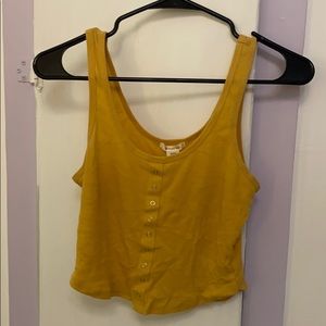 Cute yellow cropped tank